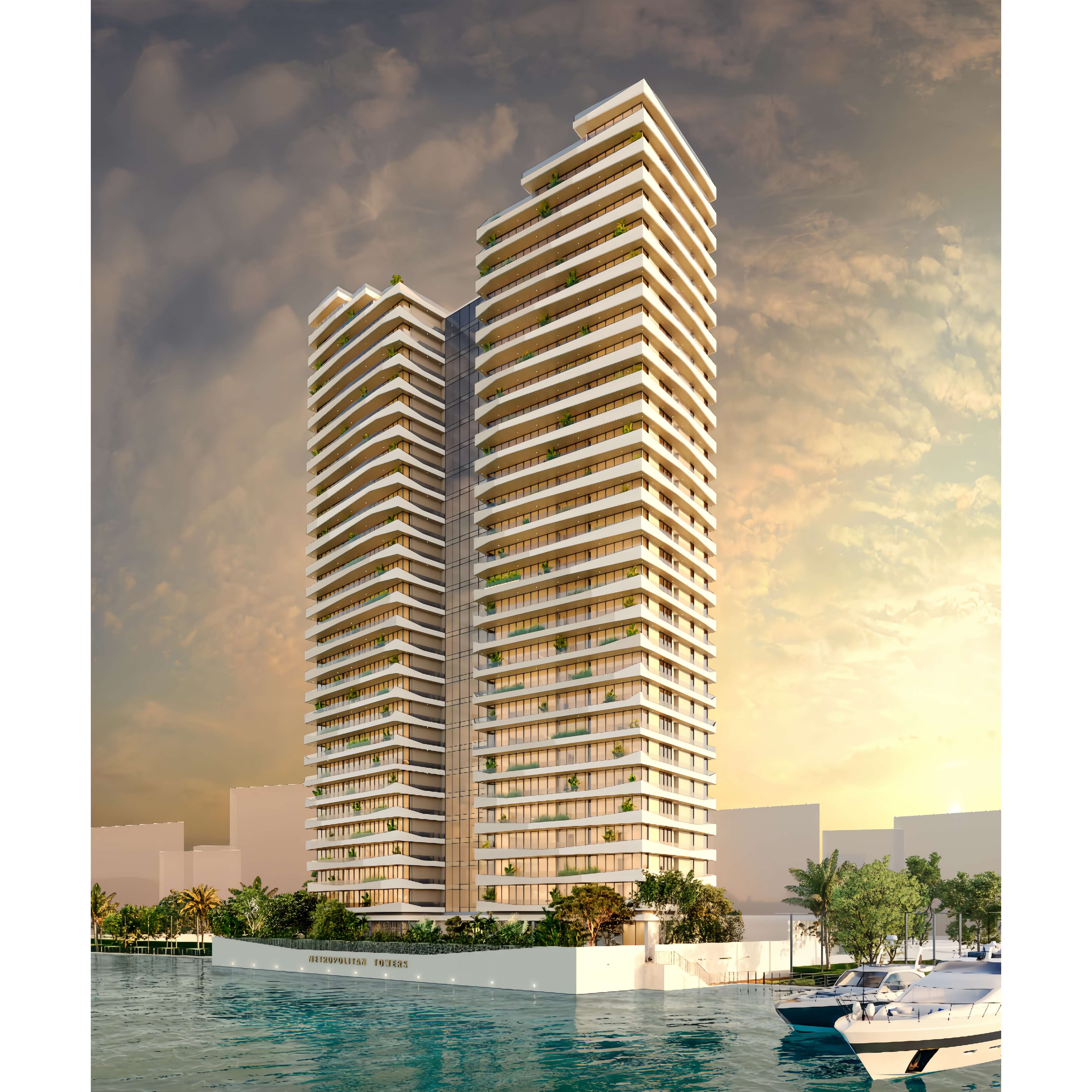 Metropolitan Tower residential high-rise development in Victoria Island, Lagos, Nigeria