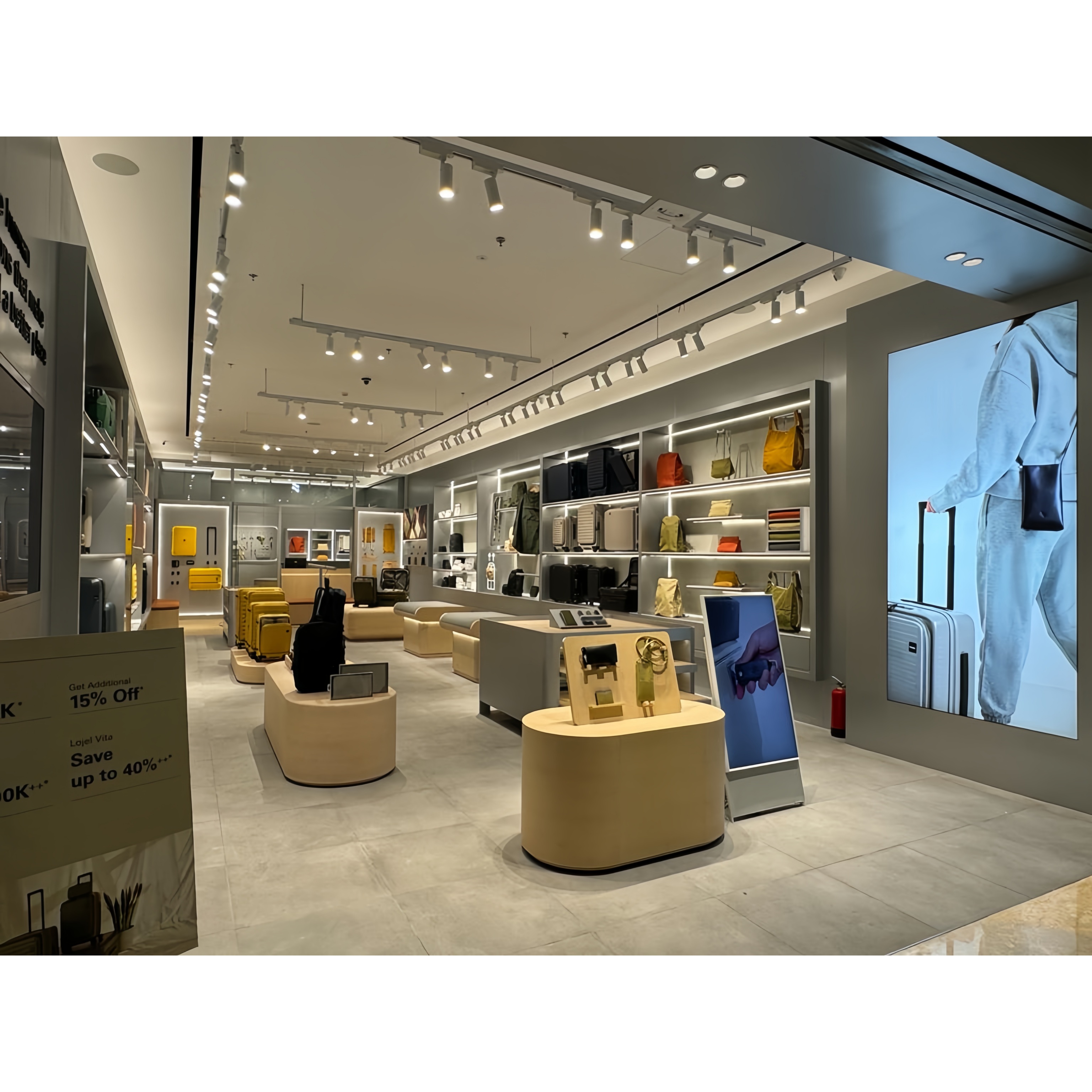 BAGSCITY luggage store lighting project in Indonesia