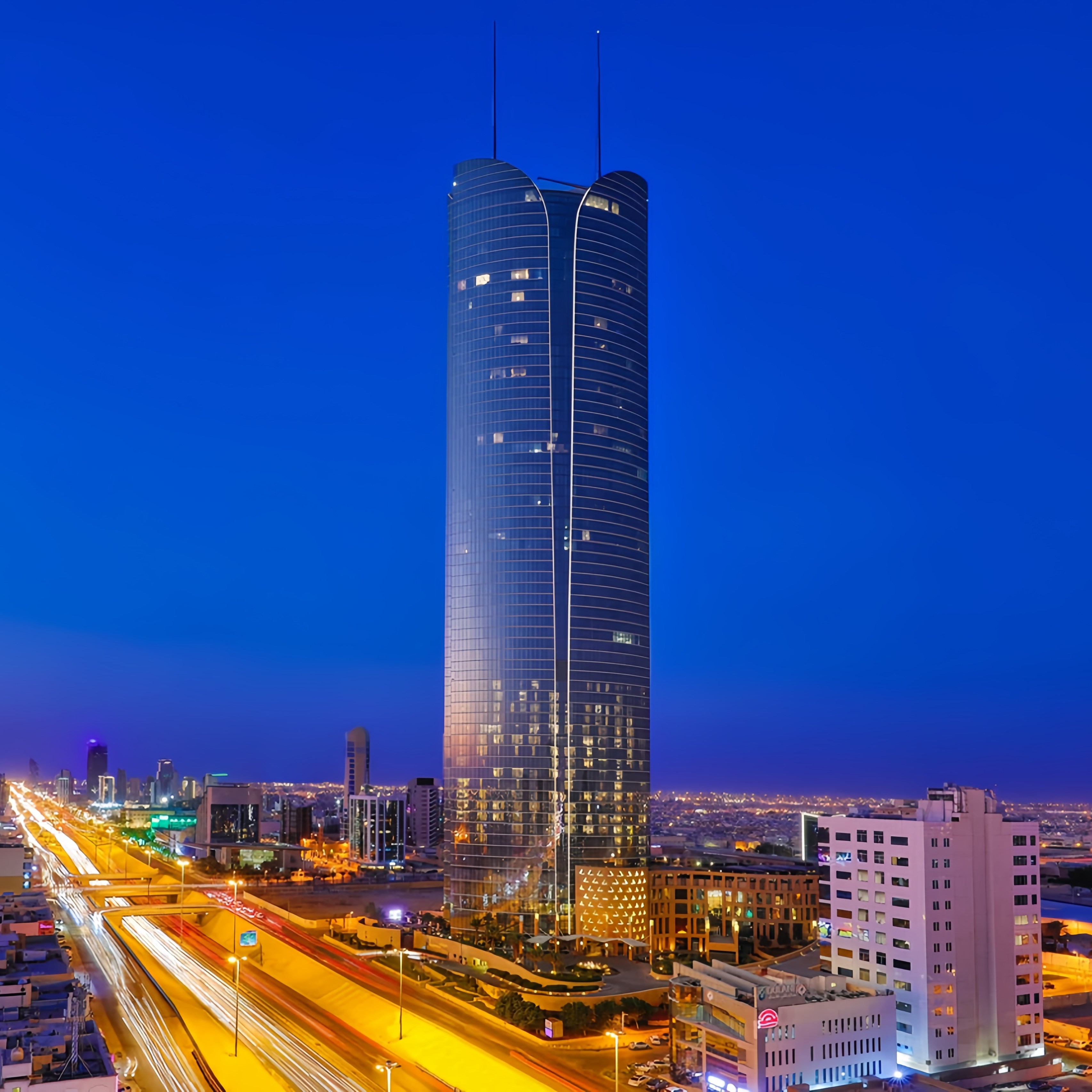 JW Marriott Hotel Riyadh guest lounge with recessed LED lighting